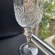 10 Bohemian cut crystal wine glasses