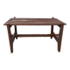 small wooden table in the Maison Regain spirit