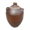 Antique two-handle glazed terracotta jar