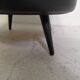 Vintage skai pouffe