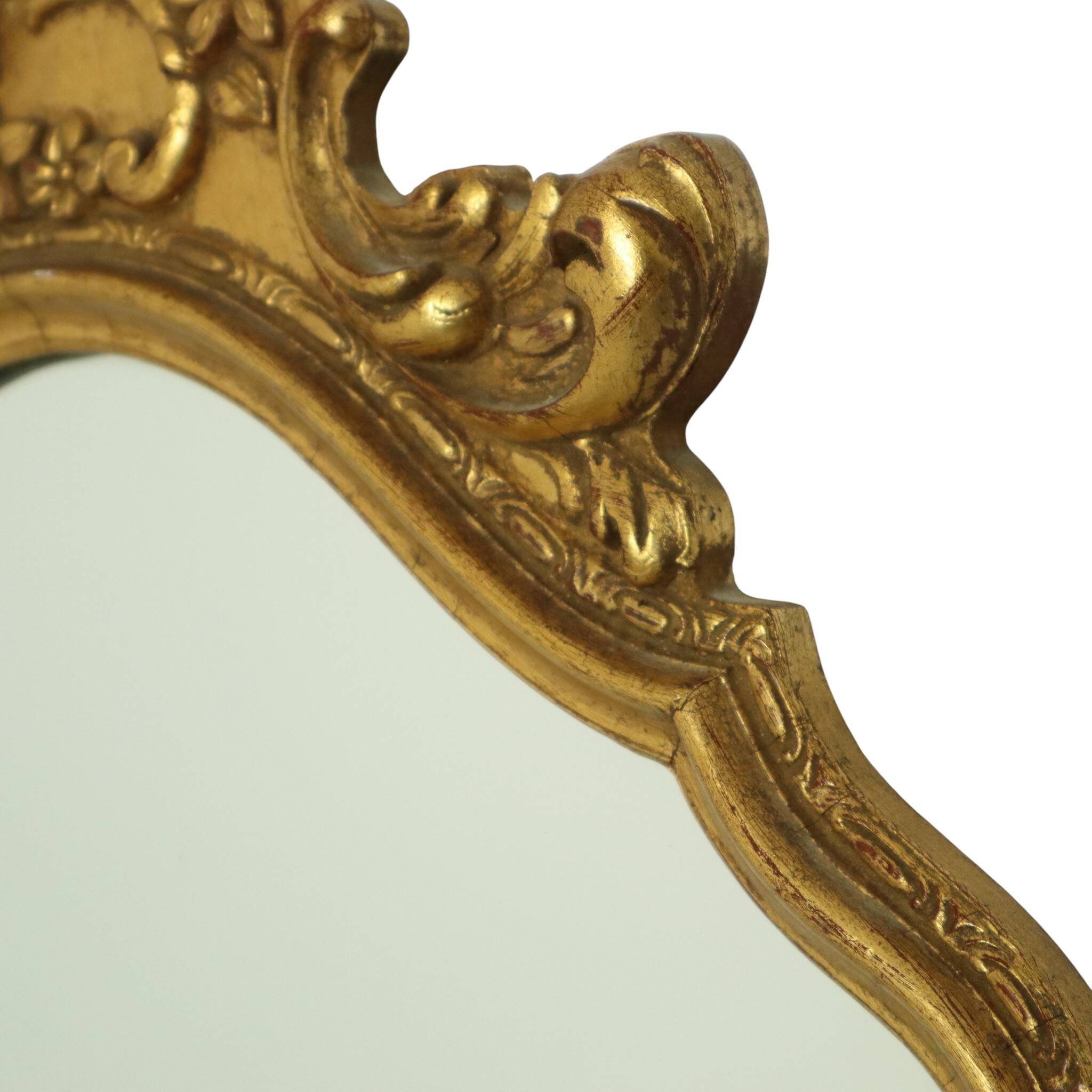 Classic Gold Leaf Mirror Crested Mirror Baroque Deknudt