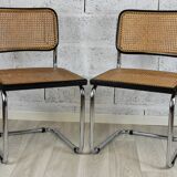 Pair of vintage chairs B32 Marcel Breuer, black