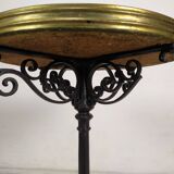 Marble bistro pedestal table
