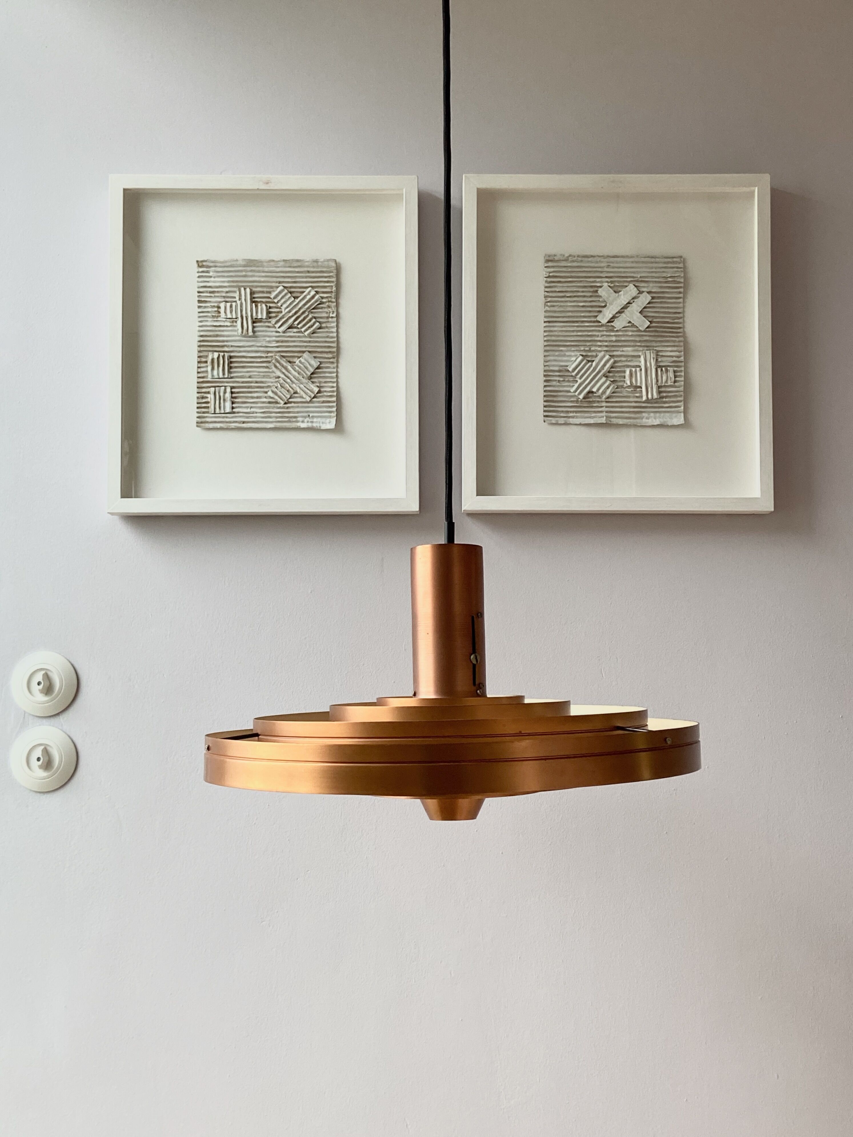 Suspension Fibonacci en cuivre par Sophus Frandsen pour Fog & Mørup, Danemark