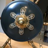 Suspension/chandelier, metal and bronze, 6 arms candles