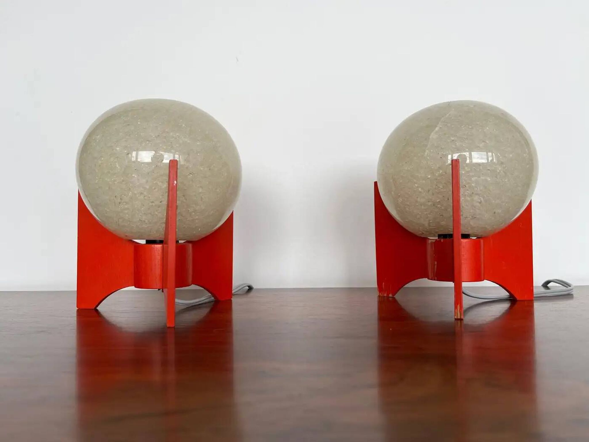 Pair of Space Age table lamps Rocket by Pokrok Zilina, 1970s