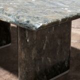 Vintage Italian natural stone Coffee Table – Elegant Long Design