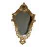 Miroir coquille style Louis XV en bois doré 46x27