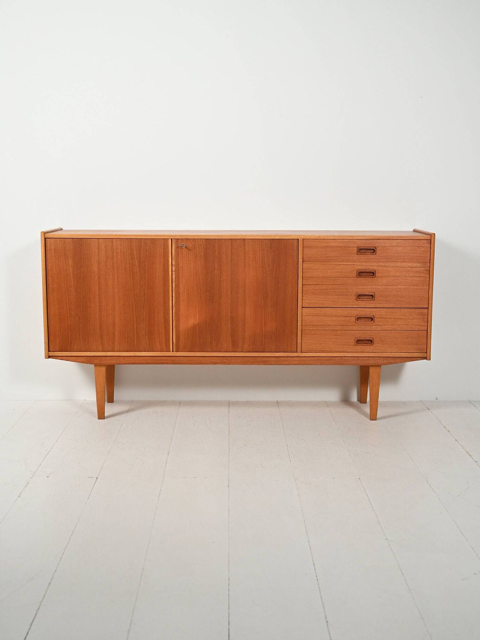 Elegant-lined Scandinavian 1960s sideboard