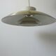 Suspension scandinave aluminium doré années 70