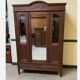 Armoire en bois sculpté, 2 miroirs, vers 1910