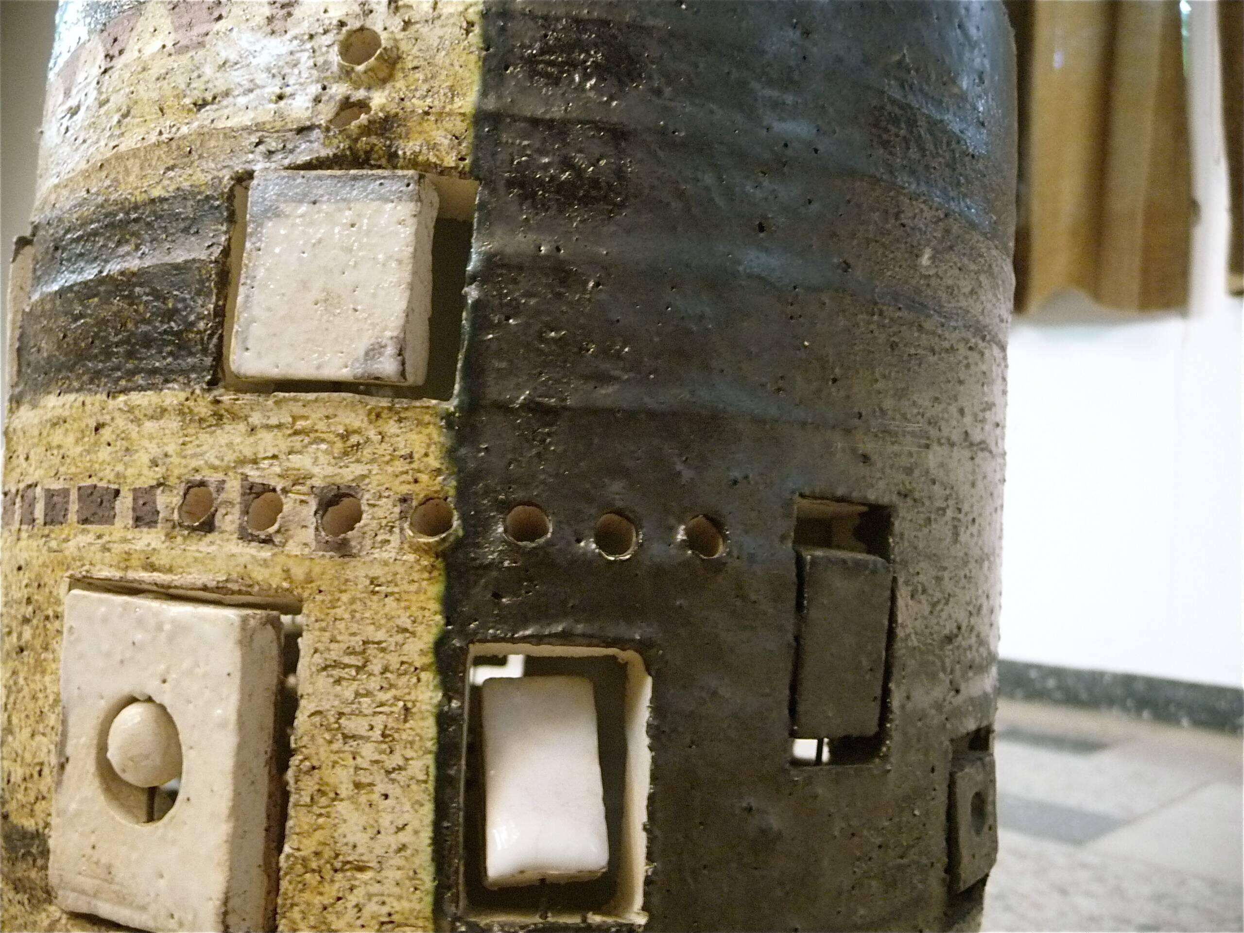 Set of 2 Ceramic Large Floor or Table Lamps by Georges Pelletier for Accolay, France 1960s