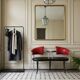 1990s Italian black and red post modern design bench