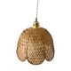 Vintage suspension in electrified braided wicker to nine