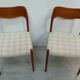 Two Teak Chairs Modell 71 by JLM Møllers Denmark, Niels Otto Møller 60s