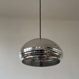 Vintage silver glass pendant light
