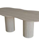 Venus Irregular Dining Table - Natural Travertine