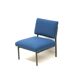 3x Vintage blue armchairs from the 1970s