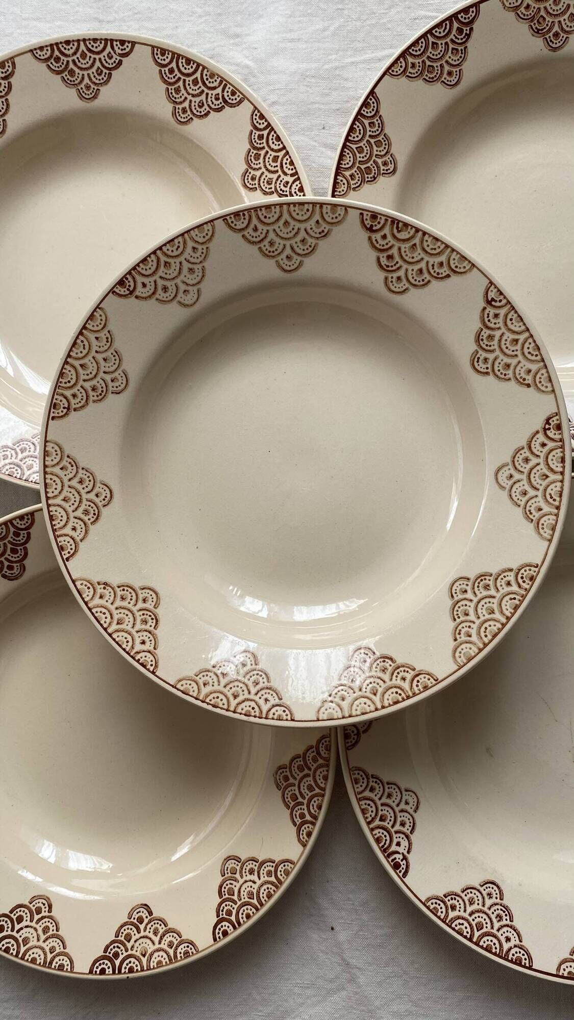 St Amand deep plates, 1930s