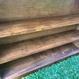 Walnut veneer shelf