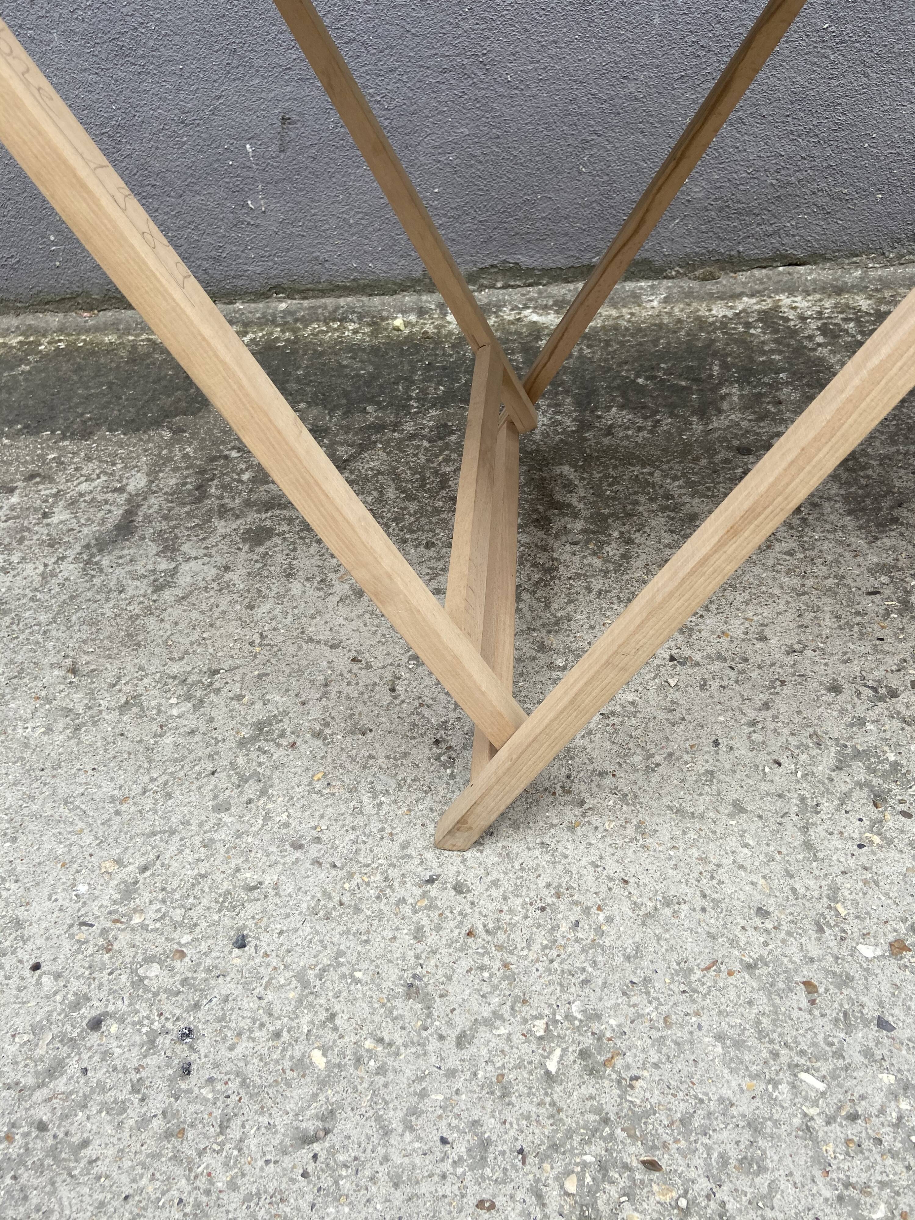 Wooden upholstery table