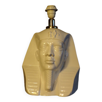 Lampe pharaon 1980 en céramique