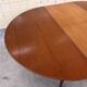 Table à manger ronde extensible en teck vintage