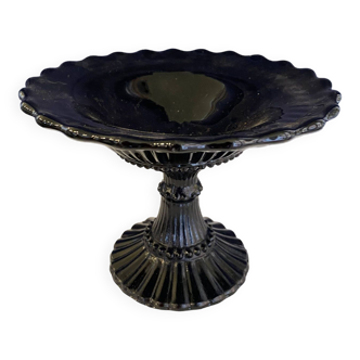 Black opaline stand cup