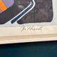 Original Swedish Colour Lithograph – “Composition” by Bo Thorén – Signed – Vintage & Framed