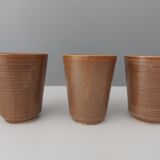 Ensemble de gobelets en grès estampillé digoin