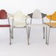 4 Stacking Chairs Vintage, Drabert by Samas Parlando, 1980s, Germany