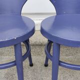 Series of 4 vintage Baumann chairs model Mouette