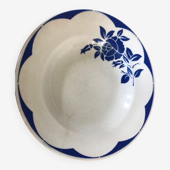 Old “Corsica” soup plates, digoin sarreguemines earthenware