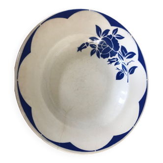 Old “Corsica” soup plates, digoin sarreguemines earthenware