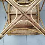 50s wicker rattan chair