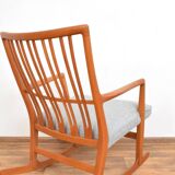 Fauteuil à bascule en chêne ML33 de Hans J. Wegner pour A/S Mikael Laursen, années 1950