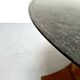 Neo-classical pedestal table in walnut and black marble - French work from the 1930s
