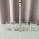 Set of 4 Vintage Brutalist Textured Shot Glasses