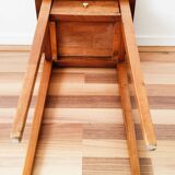 Table chevet en bois ciré
