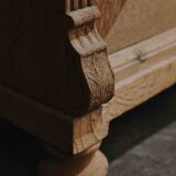 Solid oak dressmaker's cabinet with 13 drawers and 1 door