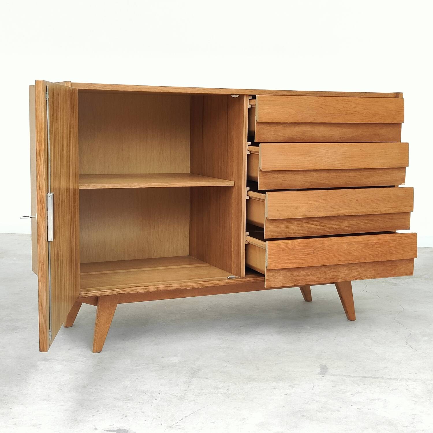 U 458 wooden sideboard by Jiri Jiroutek for Interier Praha 1960