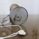 Lamp in chrome metal and amber glass made in Italy 1970