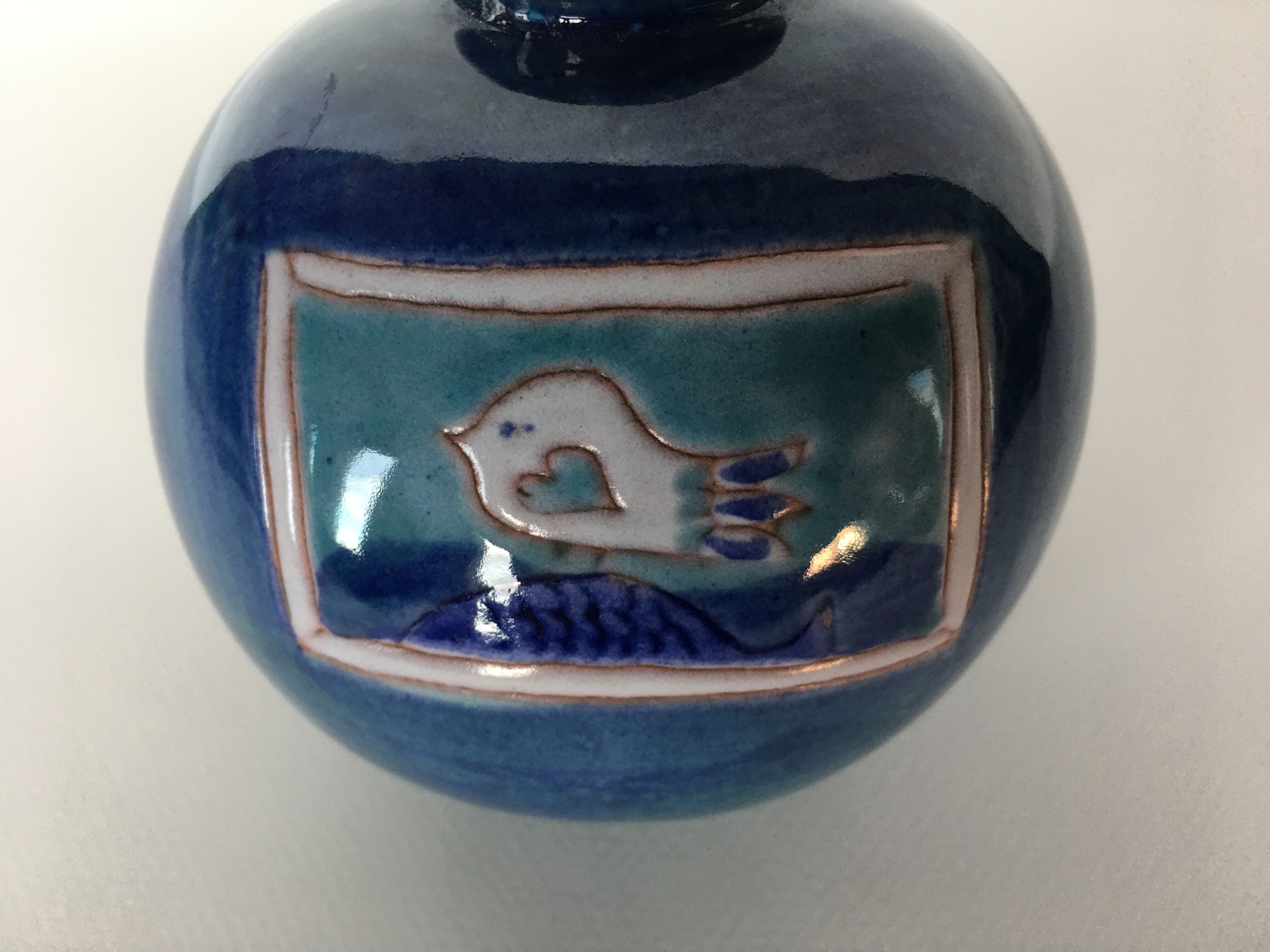 Cloutier brothers ceramic vase