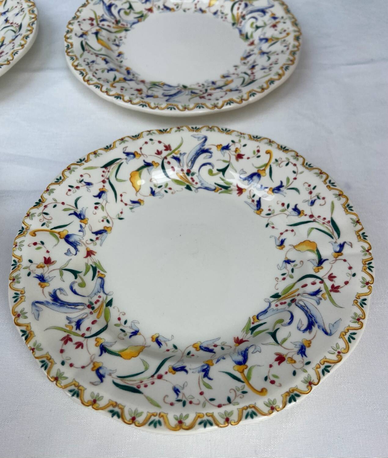 6 Gien plates, Toscana model, diameter 16.2