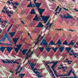 Ancient Turkmen Afghan Hatchlou handmade carpet 133x133 cm