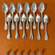 Christofle pearls, dessert cutlery 12 forks 12 spoons 17cm