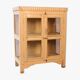 Art Deco cabinet in original ecru patinated Burmese teak.