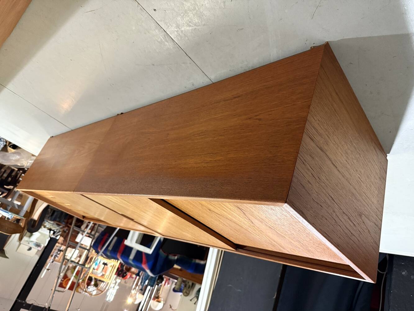 Teak wall system Sven Ellekaer Albert Hansen Denmark 1960s