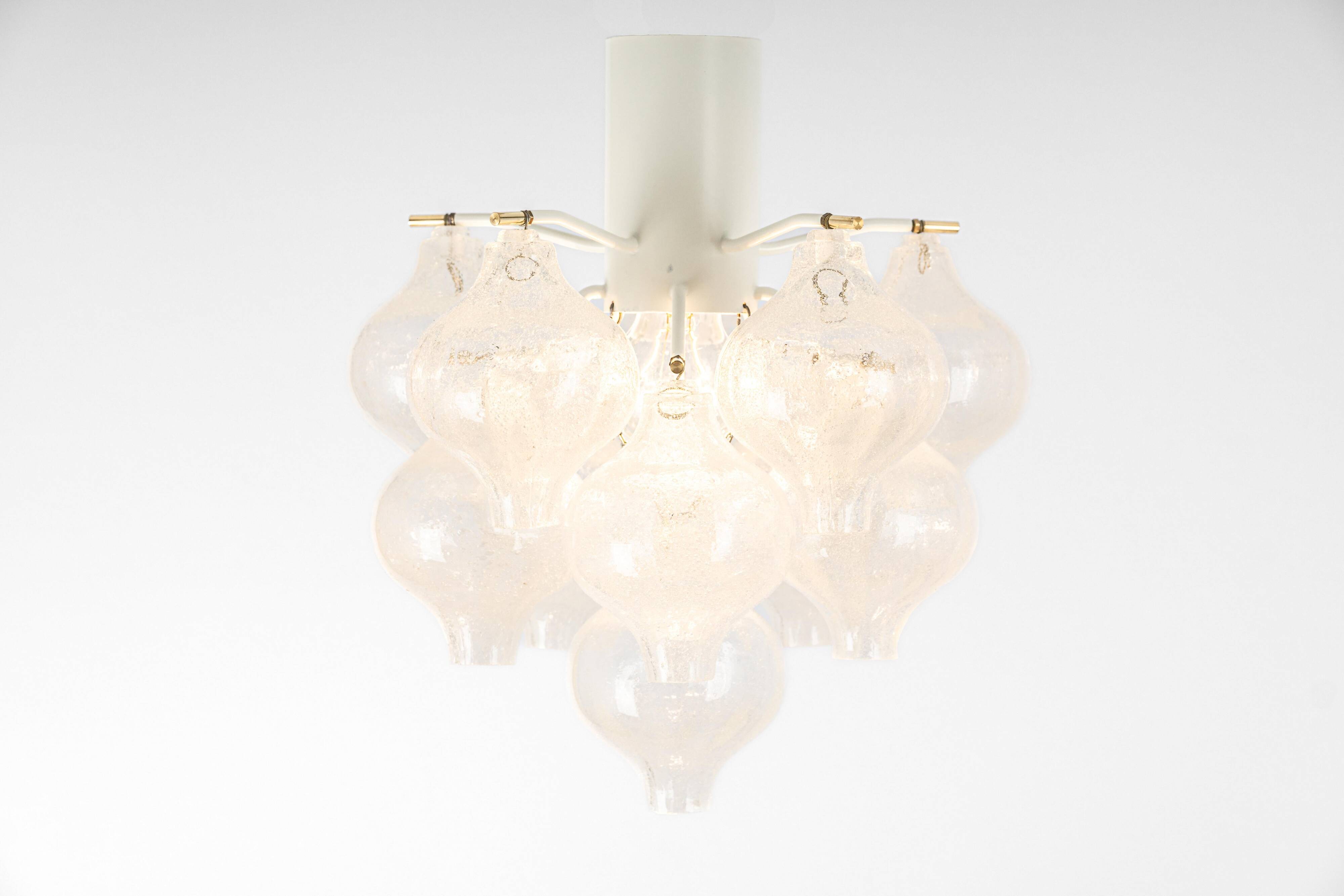 1 of 2 Small Tulipan Glass Wall Light by Kalmar, Austria, 1960s