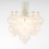 1 of 2 Small Tulipan Glass Wall Light by Kalmar, Austria, 1960s